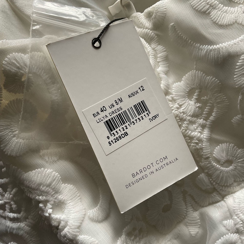 🆕 BARDOT Lilya Dress in Ivory - Picture 9 of 12